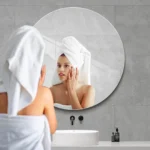 ⁦مرآة جدارية مرنة مضادة للكسر عالية الوضوح – أشكال متعددة بتثبيت لاصق⁩ - الصورة ⁦4⁩