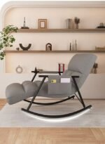 ⁦كرسي هزاز مريح قابل للتعديل وسادة ناعمة تصميم عصري متعدد الاستخدامات⁩ - الصورة ⁦6⁩