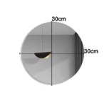 ⁦مرآة جدارية مرنة مضادة للكسر عالية الوضوح – أشكال متعددة بتثبيت لاصق⁩ - الصورة ⁦6⁩