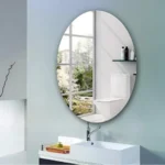 ⁦مرآة جدارية مرنة مضادة للكسر عالية الوضوح – أشكال متعددة بتثبيت لاصق⁩ - الصورة ⁦2⁩