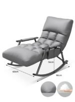 ⁦كرسي هزاز مريح قابل للتعديل وسادة ناعمة تصميم عصري متعدد الاستخدامات⁩ - الصورة ⁦2⁩