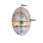 ⁦مرآة جدارية مرنة مضادة للكسر عالية الوضوح – أشكال متعددة بتثبيت لاصق⁩ - الصورة ⁦5⁩