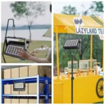 ⁦مصباح كشاف يعمل بالطاقة الشمسية مع حامل ثلاثي⁩ - الصورة ⁦9⁩