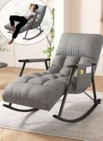 ⁦كرسي هزاز مريح قابل للتعديل وسادة ناعمة تصميم عصري متعدد الاستخدامات⁩ - الصورة ⁦4⁩