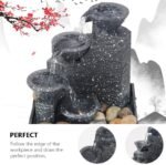 نافورة مياه اصطناعية ديكورية مع شلال وأضواء - الصورة 5