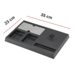 ⁦مجموعة تحضير الشاي 3 في 1 غلاية 1.2 لتر مع كوبين وصينية تقديم⁩ - الصورة ⁦5⁩