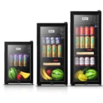 ثلاجة سومو المكتبية الصغيرة بباب زجاجي متوفرة بأحجام