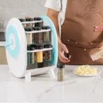 حامل توابل دوار متعدد الوظائف 360 درجة مع 18 زجاجة