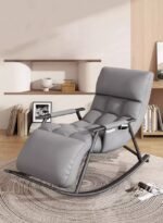 ⁦كرسي هزاز مريح قابل للتعديل وسادة ناعمة تصميم عصري متعدد الاستخدامات⁩ - الصورة ⁦12⁩