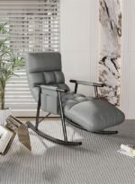 ⁦كرسي هزاز مريح قابل للتعديل وسادة ناعمة تصميم عصري متعدد الاستخدامات⁩ - الصورة ⁦10⁩