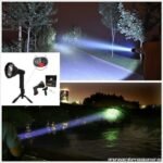 ⁦مصباح كشاف يدوي تريك قابل للشحن مع قاعدة ثلاثية صغيرة⁩ - الصورة ⁦2⁩