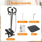 ⁦جهاز تمارين صعود الدرج مع أحزمة مقاومة ومقبض شاشة LCD يتحمل حتى 150 كجم⁩ - الصورة ⁦10⁩