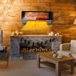 ⁦مدفأة كهربائية بشاشة LED ولهب ثلاثي الأبعاد 2000 واط⁩ - الصورة ⁦7⁩