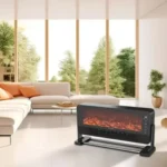 ⁦مدفأة كهربائية بشاشة LED ولهب ثلاثي الأبعاد 2000 واط⁩ - الصورة ⁦5⁩