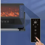 ⁦مدفأة كهربائية بشاشة LED ولهب ثلاثي الأبعاد 2000 واط⁩ - الصورة ⁦6⁩