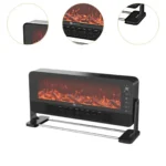 ⁦مدفأة كهربائية بشاشة LED ولهب ثلاثي الأبعاد 2000 واط⁩ - الصورة ⁦3⁩