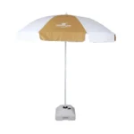 ⁦شمسية شاطئ 227 سم – لون بيج – قماش بوليستر مع إطار فولاذ⁩ - الصورة ⁦3⁩