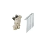 ⁦خيمة شراع نايلون 2.5×2.5 متر قماش أكسفورد مقاومة للماء مع حقيبة تخزين وأوتاد⁩ - الصورة ⁦3⁩