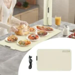 صينية تسخين الطعام القابلة للطي تدفئة سريعة بثلاث درجات حرارة