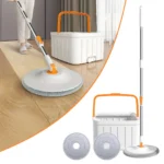 ممسحة أرضيات دوّارة مع دلو فصل الماء النظيف عن المتسخ