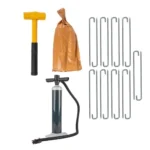 ⁦خيمة تفخ TE30 قماش 200D طبقة فضية مقاومة للماء مع منفاخ يدوي⁩ - الصورة ⁦6⁩