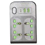 ⁦مشترك كهربائي متعدد الاتجاهات 4 مخارج + شحن USB وType-C⁩ - الصورة ⁦3⁩