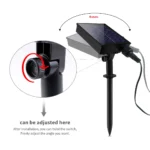 ⁦سلسلة أضواء LED شمسية متعددة الألوان بطول 50 متر⁩ - الصورة ⁦5⁩