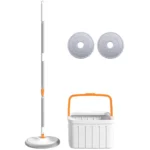 ممسحة أرضيات دوّارة مع دلو فصل الماء النظيف عن المتسخ - الصورة 3