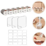 صناديق حفظ التوابل المغناطيسية المثبتة على الحائط – 6 قطع