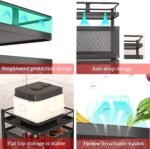 ⁦رف تخزين مطبخ دوّار 3 طبقات بعجلات 360°⁩ - الصورة ⁦6⁩