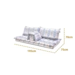 ⁦طقم جلسة دارين أبيض تقليمة نجمة⁩ - الصورة ⁦2⁩