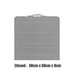 ⁦طاولة ألمنيوم للرحلات 90×60 سم سطح مزدوج⁩ - الصورة ⁦8⁩