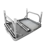 ⁦طاولة ألمنيوم سطح نص ألمنيوم نص شبك 60 في 45⁩ - الصورة ⁦6⁩