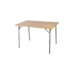 ⁦طاولة بامبو للرحلات – حجم كبير قابلة للطي بقاعدة ألمنيوم⁩ - الصورة ⁦2⁩