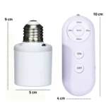 ⁦قاعدة مصباح ذكية E27 مع جهاز تحكم عن بعد لاسلكي⁩ - الصورة ⁦7⁩