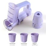 ⁦فرامة وقطّاعة خضار كهربائية قابلة للشحن مع 3 شفرات⁩ - الصورة ⁦2⁩