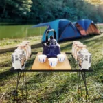 ⁦طاولة رحلات TA31 قابلة للطي بسطح خشب بامبو⁩ - الصورة ⁦6⁩