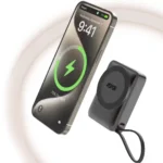 ⁦باور بانك مغناطيسي لاسلكي بسعة 10000mAh شحن سريع 22.5W مع شاشة رقمية من ASPOR A313⁩ - الصورة ⁦2⁩