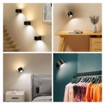 ⁦مصباح جداري LED قابل للشحن مع ريموت – إضاءة مزدوجة 3⁩ - الصورة ⁦3⁩