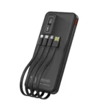 ⁦باور بانك بسعة 10000mAh شحن سريع 22.5W مع 4 كابلات مدمجة وشاشة رقمية ASPOR A300PD⁩ - الصورة ⁦2⁩