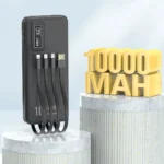 ⁦باور بانك بسعة 10000mAh شحن سريع 22.5W مع 4 كابلات مدمجة وشاشة رقمية ASPOR A300PD⁩ - الصورة ⁦3⁩