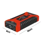 ⁦مشغل بطارية السيارة وباور بانك 99800mAh مع إضاءة طوارئ وشحن USB متعدد موديل 29B⁩ - الصورة ⁦2⁩