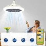 ⁦مروحة مع إضاءة LED 2 في 1 بريموت – لمبة مروحة E27 بثلاث سرعات⁩ - الصورة ⁦9⁩