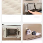 ⁦سرير هوائي قابل للنفخ 200×150 سم مع مضخة ووسادتين مريح للرحلات والاستخدام المنزلي⁩ - الصورة ⁦6⁩