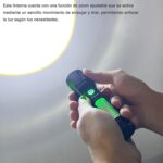 ⁦مصباح يدوي LED قابل للشحن بمنفذ Type-C – كشاف قوي بتركيز عالي⁩ - الصورة ⁦7⁩