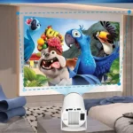 ⁦بروجكتر ألعاب ذكي M300 MAX بدقة 4K – مسرح منزلي مع يدين تحكم لاسلكية⁩ - الصورة ⁦8⁩