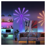 ⁦شريط إضاءة LED بشكل ألعاب نارية – مزامنة موسيقى وتحكم ذكي USB⁩ - الصورة ⁦2⁩