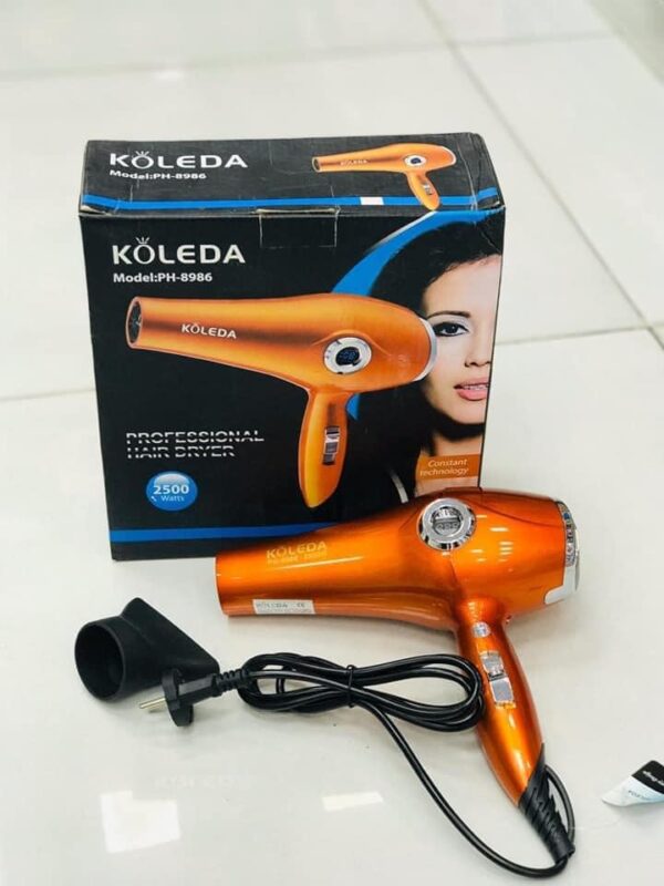 مجفف شعر احترافي Koleda  – قوة 2500 واط مع شاشة رقمية