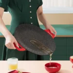 ⁦مقلاة شواية كهربائية AORAN بدون دخان – صاج شواء غير لاصق 14 بوصة⁩ - الصورة ⁦6⁩