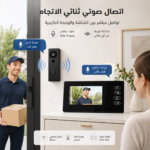 جرس باب فيديو لاسلكي مع شاشة 4.3 بوصة – كاميرا ورؤية ليلية
